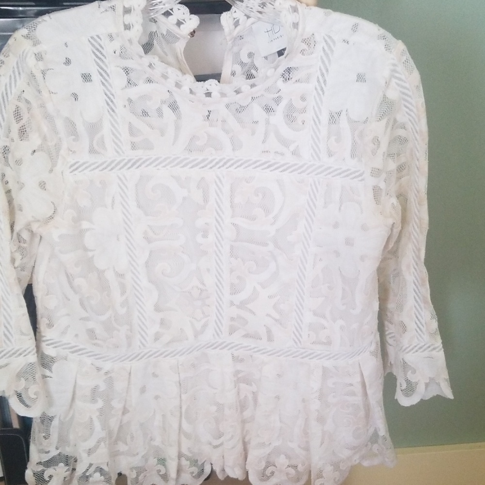 Anthropologie lace blouse top - Picture 2 of 5